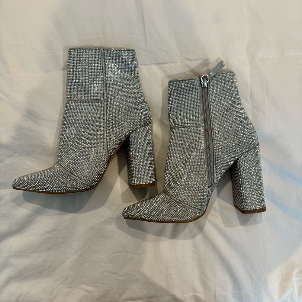 Steve Madden Rhinestone Boots - Picture 2 of 5
